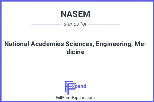 Full form of NASEM