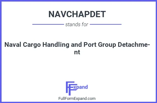Full form of NAVCHAPDET