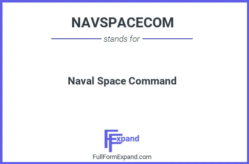 Full form of NAVSPACECOM
