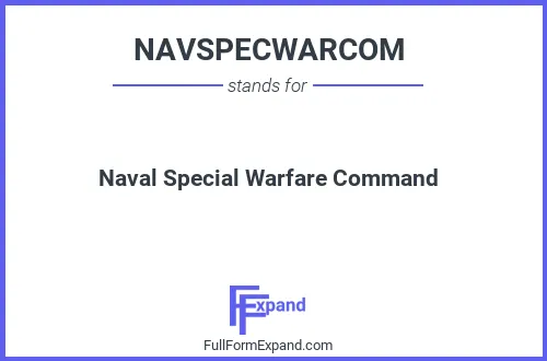 Full form of NAVSPECWARCOM