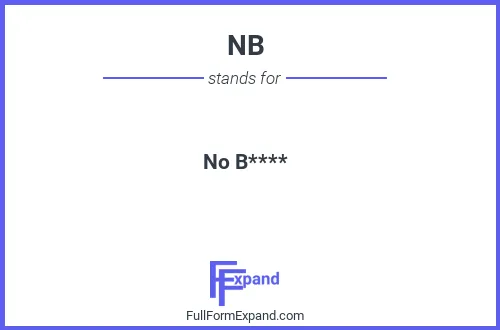 Full form of NB