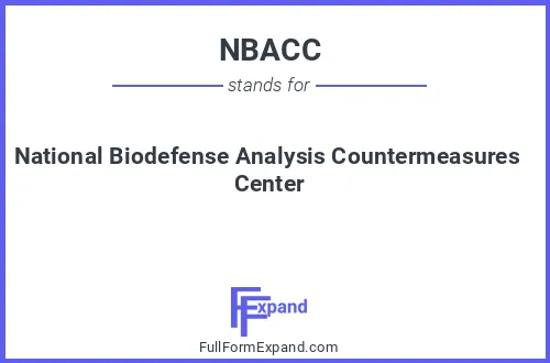 Full form of NBACC