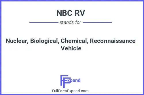 Full form of NBC RV