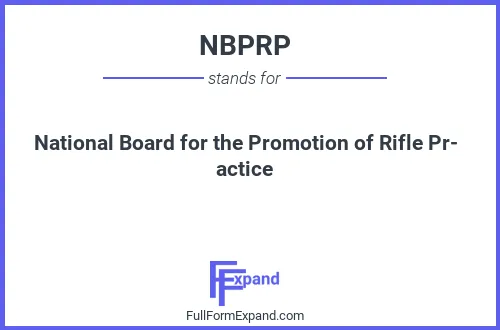 Full form of NBPRP