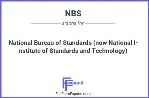 Full form of NBS