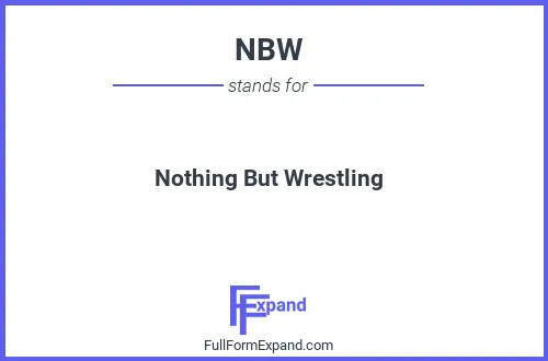 Full form of NBW