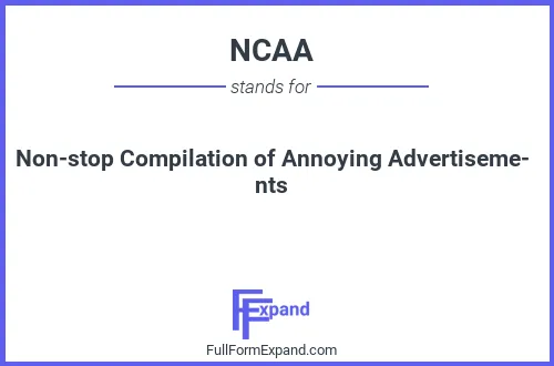 Full form of NCAA