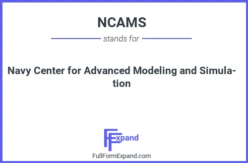 Full form of NCAMS