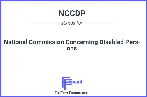 Full form of NCCDP