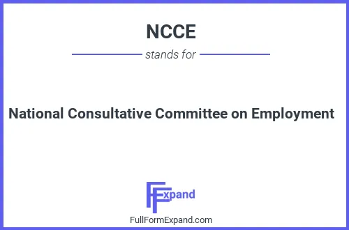 Full form of NCCE