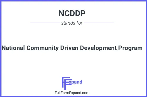 Full form of NCDDP