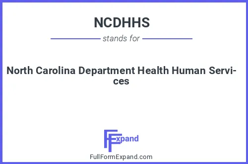 Full form of NCDHHS