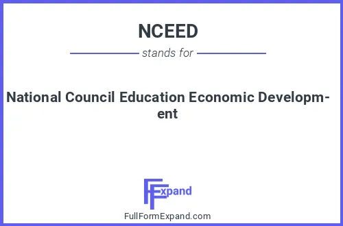 Full form of NCEED