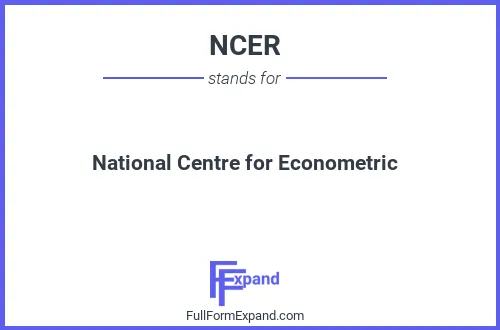Full form of NCER