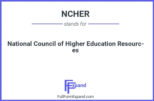 Full form of NCHER