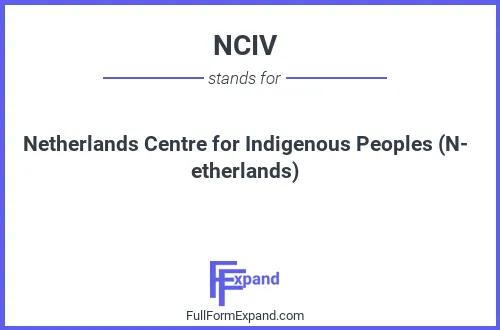 Full form of NCIV