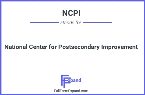 Full form of NCPI