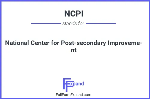 Full form of NCPI
