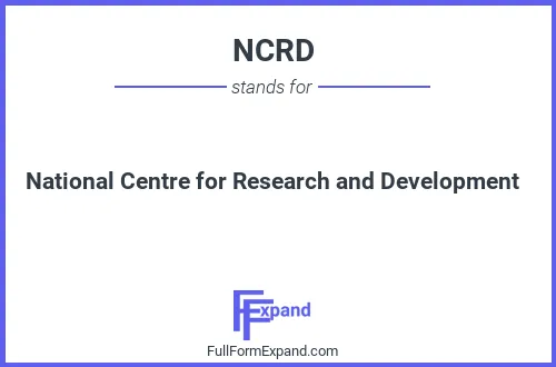 Full form of NCRD