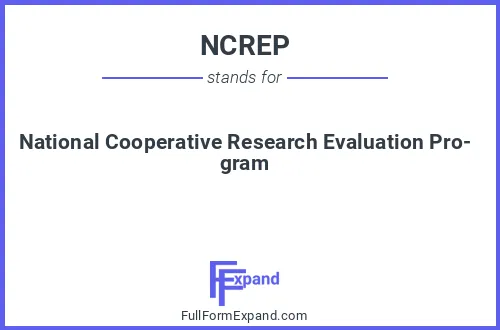Full form of NCREP
