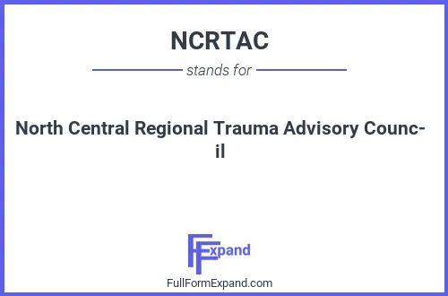Full form of NCRTAC