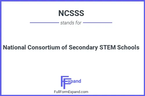 Full form of NCSSS
