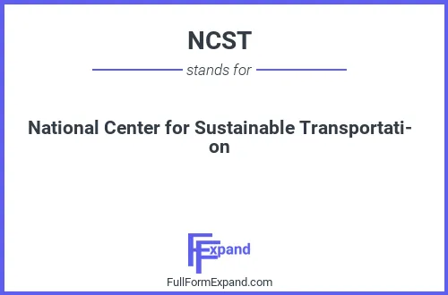 Full form of NCST