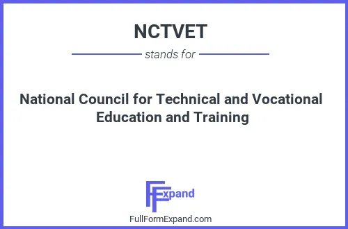 Full form of NCTVET