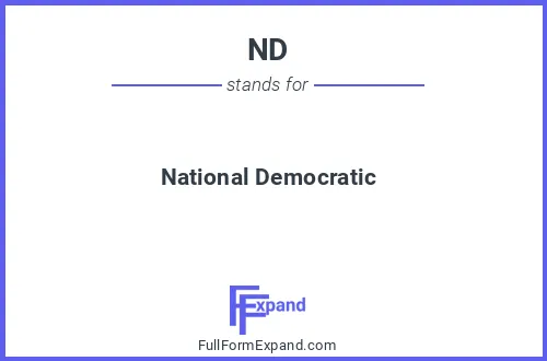 Full form of ND