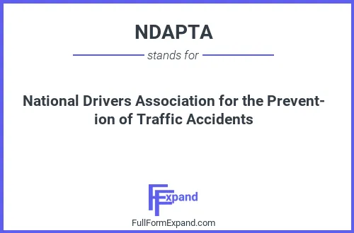 Full form of NDAPTA