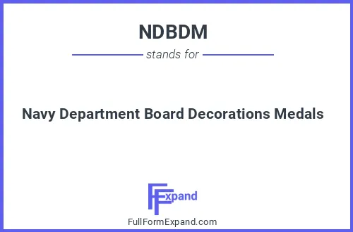 Full form of NDBDM