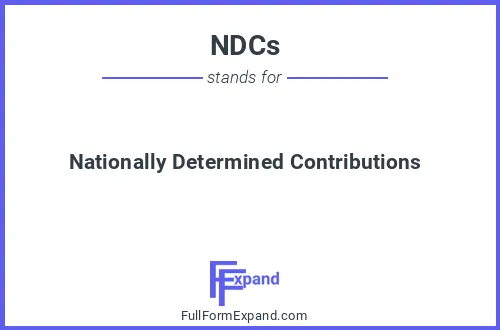 Full form of NDCs