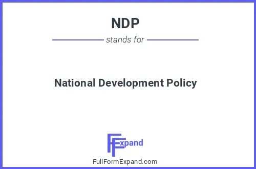 Full form of NDP