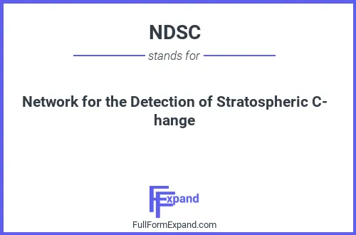Full form of NDSC