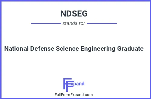 Full form of NDSEG