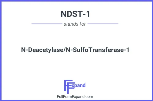 Full form of NDST-1