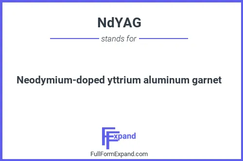 Full form of NdYAG