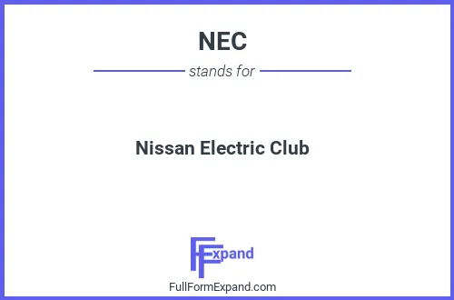 Full form of NEC