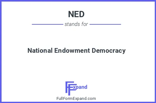 Full form of NED
