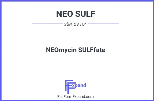 Full form of NEO SULF