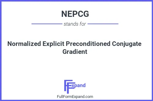 Full form of NEPCG