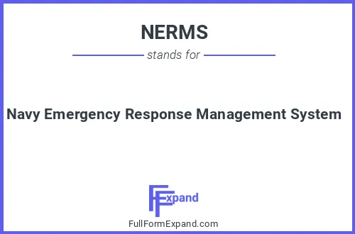 Full form of NERMS