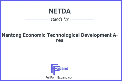 Full form of NETDA