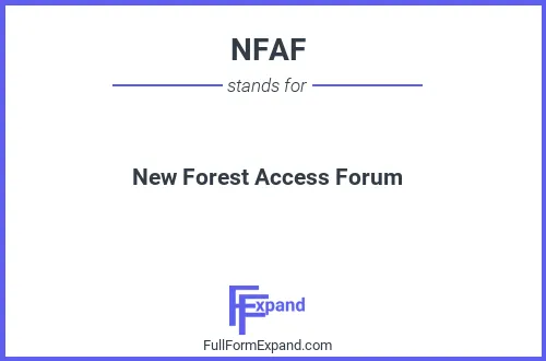 Full form of NFAF