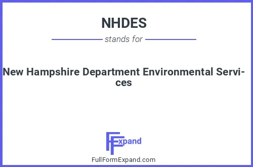 Full form of NHDES