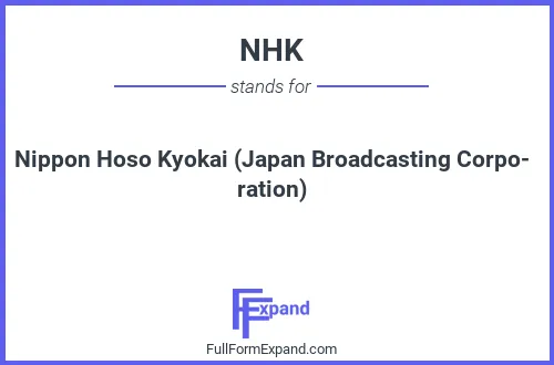 Full form of NHK