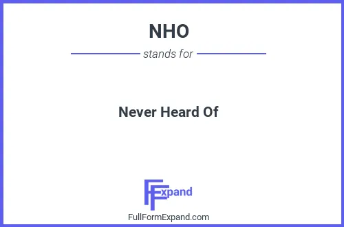Full form of NHO