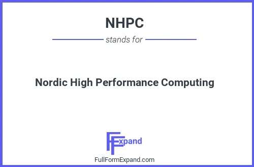 Full form of NHPC