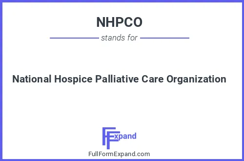 Full form of NHPCO