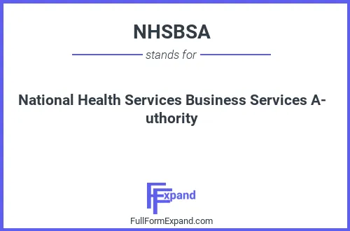 Full form of NHSBSA